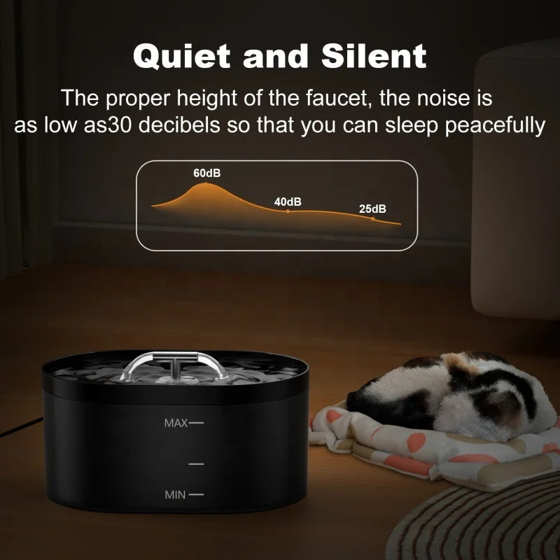 2.2L  Automatic Pet Water Dispenser New Design Cat Dog Fountain Plastic Cat Water Bowl USB Cat Water Fountain