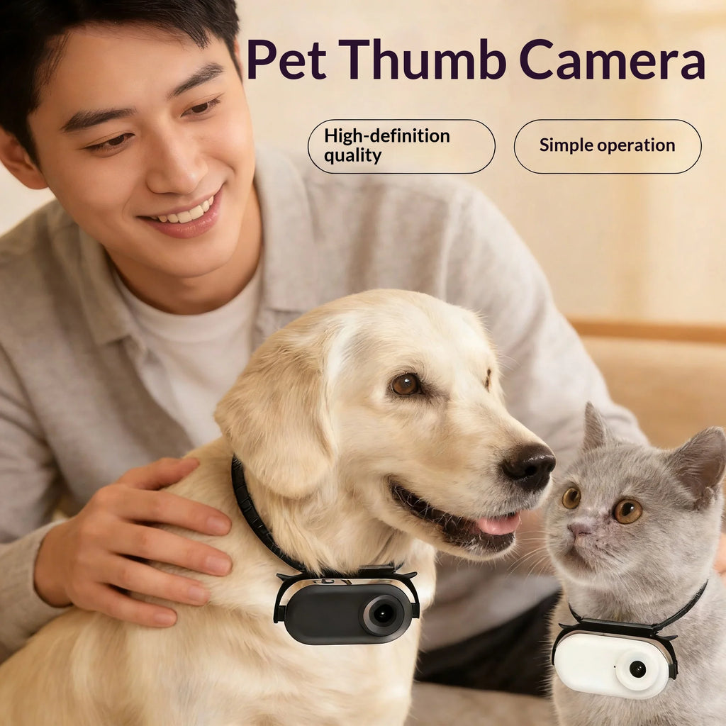 Home Security Pet Camera for Cats & Dogs 1080P VLOG Sports Recorder
