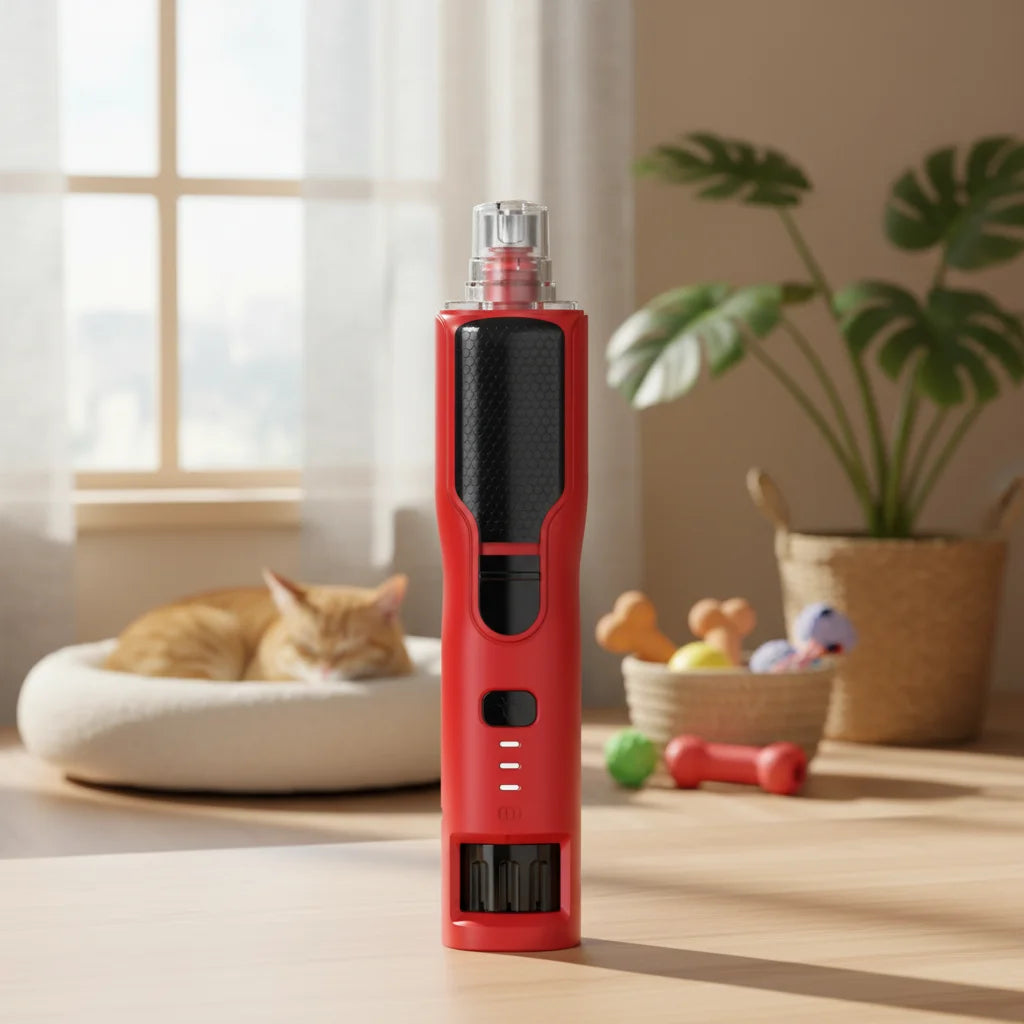 2025 New Year 7-Speed Dog Nail Grinder  800mAh Super Quiet Electric Trimmer for Pet Paw Grooming