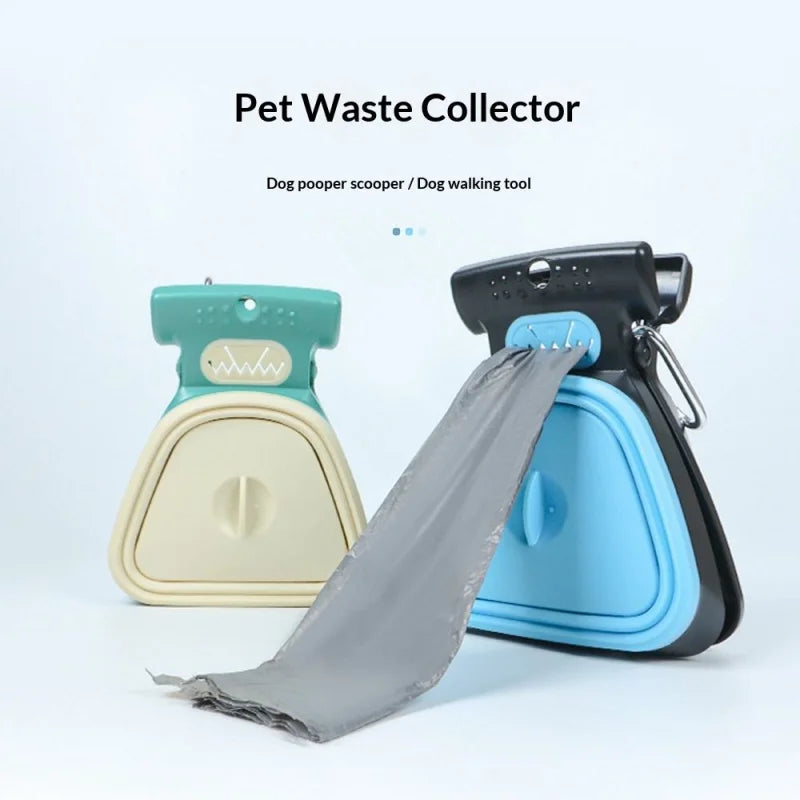 Portable Pet Pooper Scooper Foldable Cats Dogs Poop Picker Practical Dog Walking Gadget Outdoor Pet Cleaning Tools