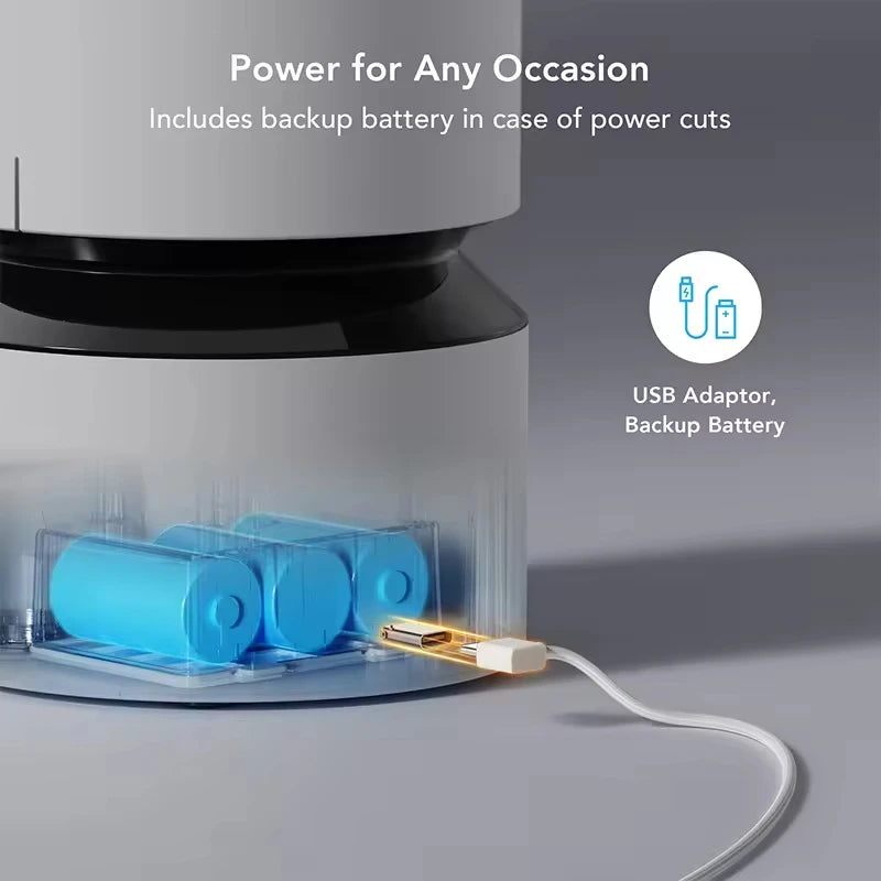 Mobile Phone Control 2 Way Audio WiFi Smart Dual Power 5L Capacity HD 1080P Camera Automatic Dog Pet Feeder