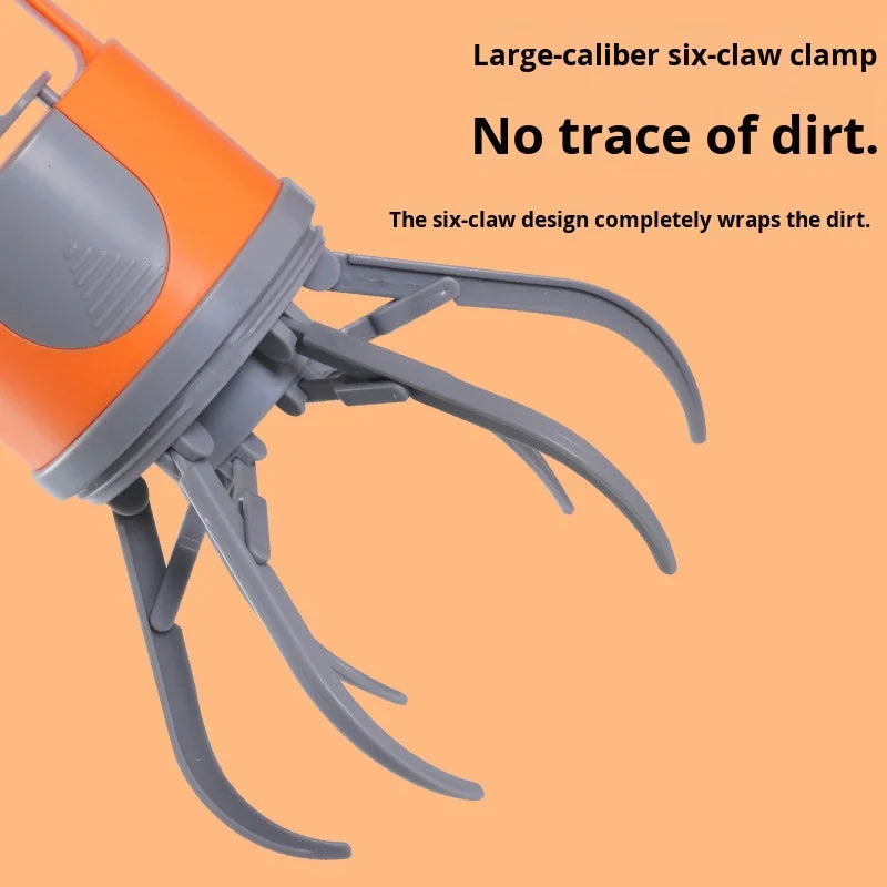 New Upgrade Avoid Contact Poop Scooper with Built-in Poop Bag Dispenser Picker Portable Claw Handheld Dog Poop Scooper