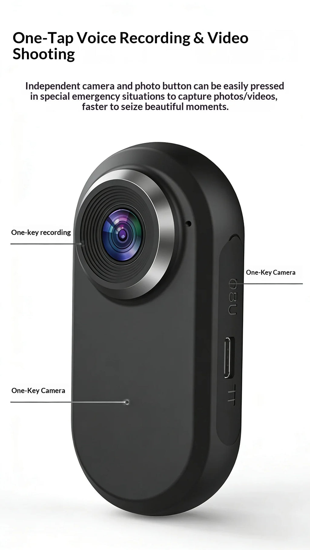 Home Security Pet Camera for Cats & Dogs 1080P VLOG Sports Recorder