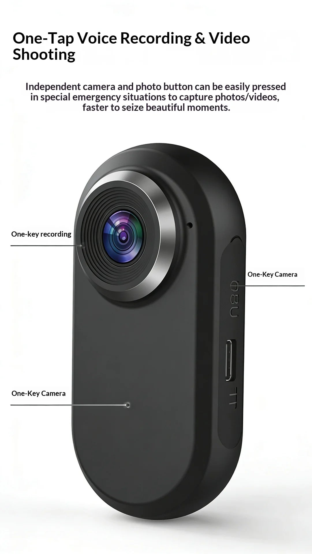 Home Security Pet Camera for Cats & Dogs 1080P VLOG Sports Recorder