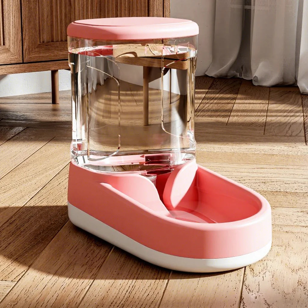 Automatic Pet Feeder and Water Dispenser for Cats and Dogs Gravity Dual Bowl Pet Feeding Station, Non-Electric Self-Watering Set