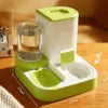 Pet Automatic Feeder and Water Dispenser 2 in 1 for Cats Dogs Supplies Water Bottle Dog Food Bowl Auto Feeding Cat Bowl