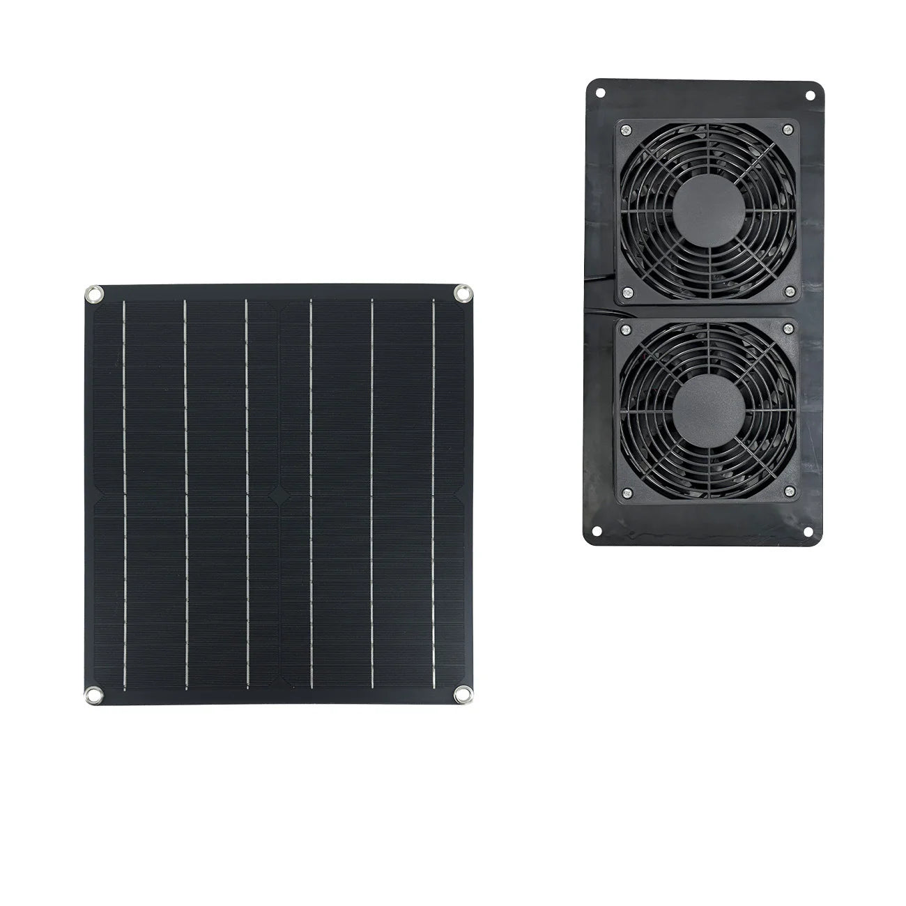 25W Solar Powered Ventilation Fan for Chicken Coops, Dog Houses & Pet Kennels- Photovoltaic Exhaust Fan for Poultry, Small Pets