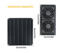 25W Solar Powered Ventilation Fan for Chicken Coops, Dog Houses & Pet Kennels- Photovoltaic Exhaust Fan for Poultry, Small Pets